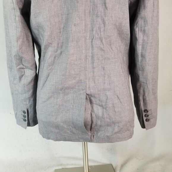 The Territory Ahead Sport Coat Jacket Mens small gray Linen Unstructured preppy - Picture 11 of 15